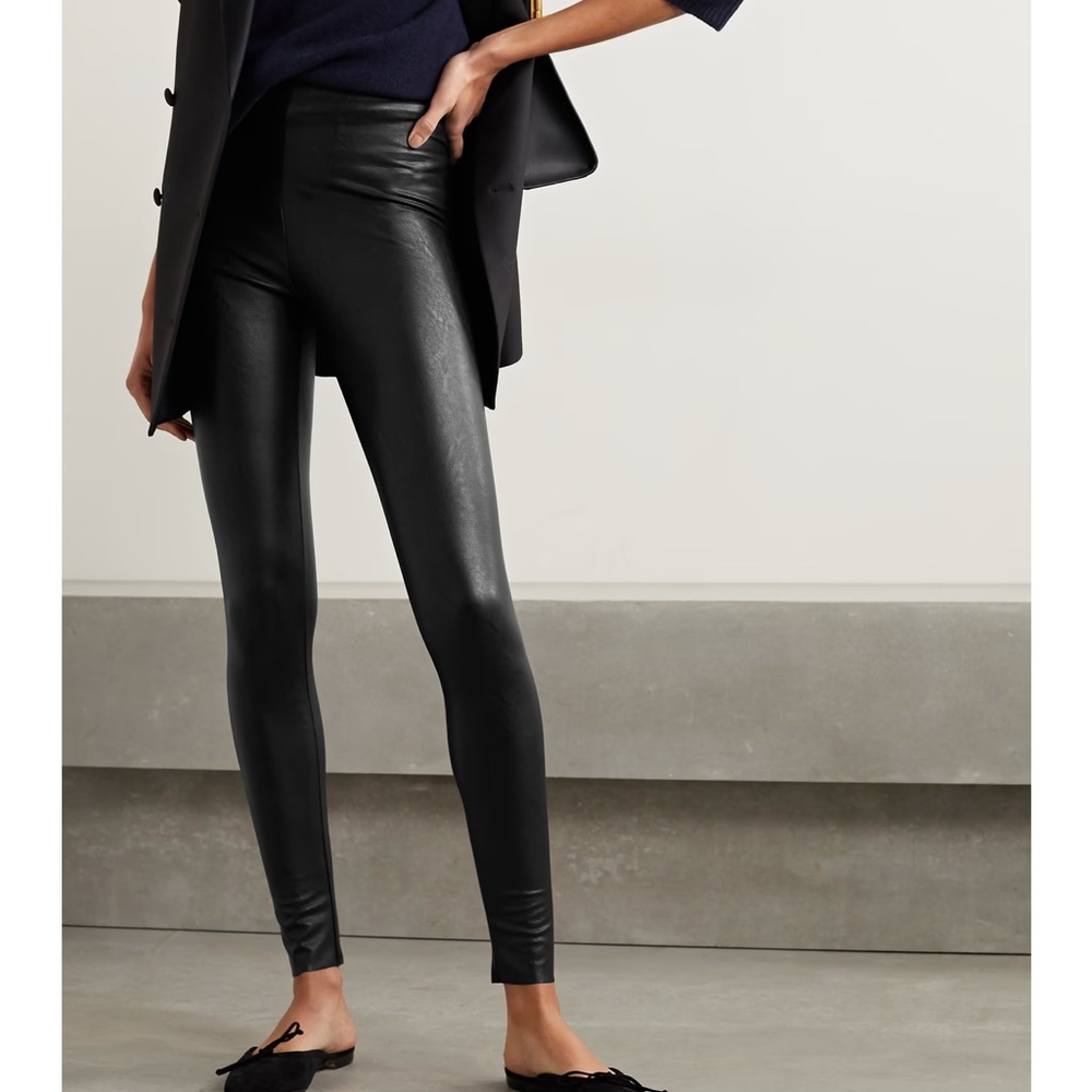 Commando black faux leather leggings